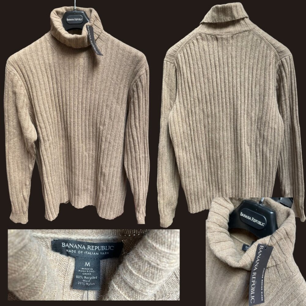 NEW - Men's Banana Republic Cashmere Turtleneck